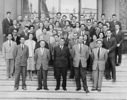 Laboratoire de physique et chimie nucléaire du Collège de France, 11 mai 1956