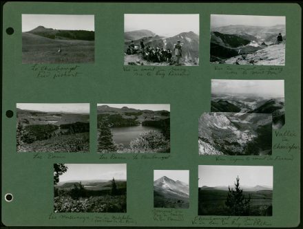 Frédéric péchant sur le lac du Chambouret, été 1954